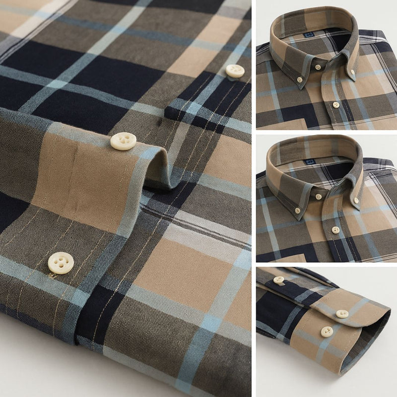 Camisa Xadrez Masculina Flanela Crew Algodão