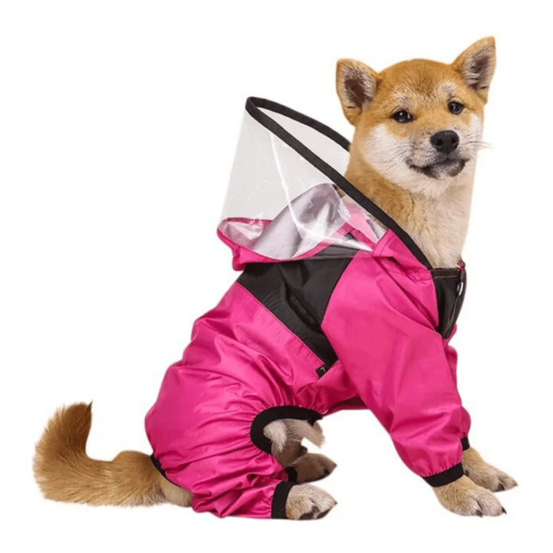 Capa de Chuva Transparente The Dog Face para Cães – Proteção Confortável em Dias Chuvosos