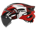 Capacete Ciclismo com Luz Traseira e Viseira Magnética Masculino/Feminino Cairbull