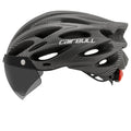 Capacete Ciclismo com Luz Traseira e Viseira Magnética Masculino/Feminino Cairbull