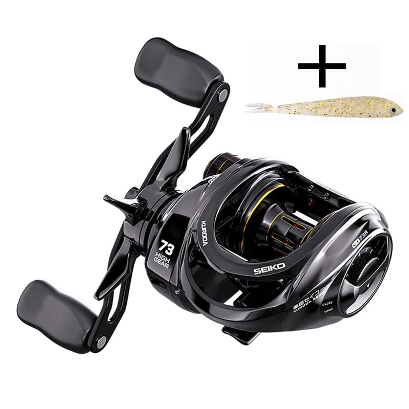 Carretilha Water Drop com Max Drag de 10KG e Relacionamento de 7.3:1 - Conquiste Novas Aventuras