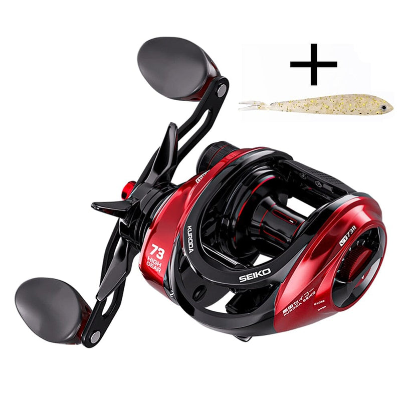 Carretilha Water Drop com Max Drag de 10KG e Relacionamento de 7.3:1 - Conquiste Novas Aventuras