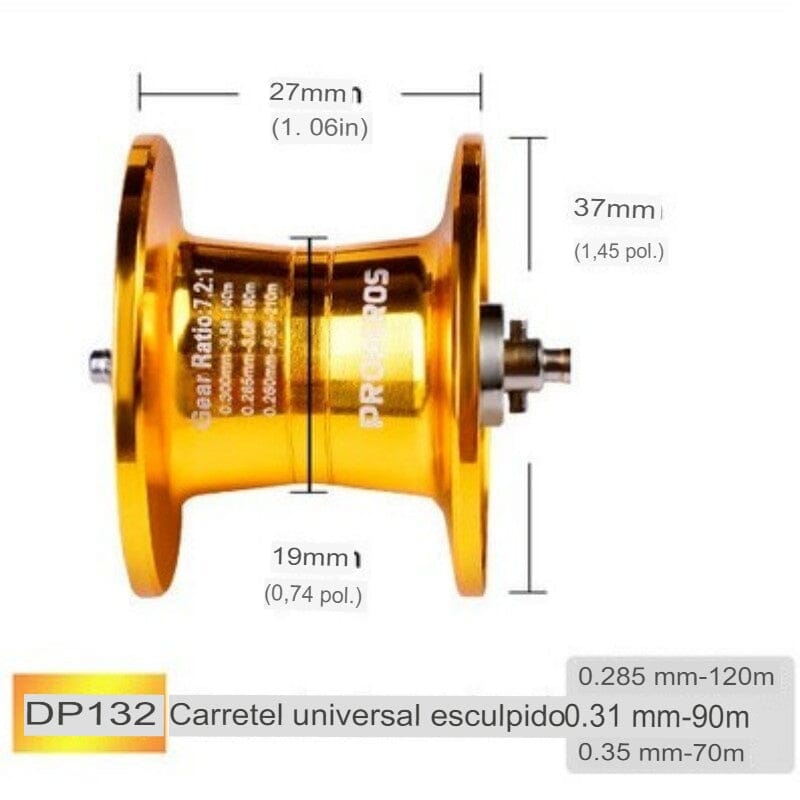 Carretilha 10 Kg de arrasto 7:2.1 + Brinde Exclusivo