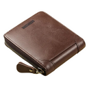 Carteira de Couro Genuíno com Zíper - Conforto e Estilo Weixier