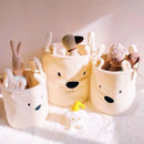 Cesta Organizadora Infantil Sherpa Branca para Um Espaço Aconchegante e Organizado