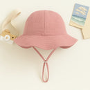 Chapéu Infantil de Algodão com Laços e Estampas Delicadas para Conforto e Estilo