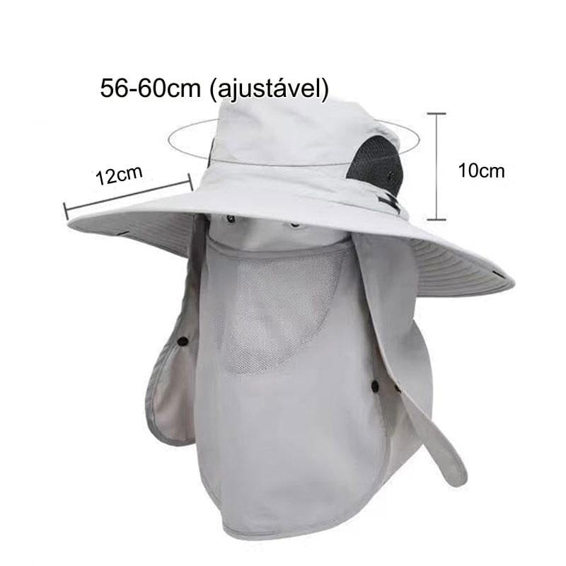 Chapéu de Pesca e Camping com Proteção UV para Conforto e Aventura