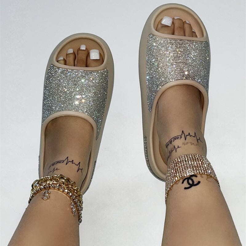 Chinelo Feminino Strass