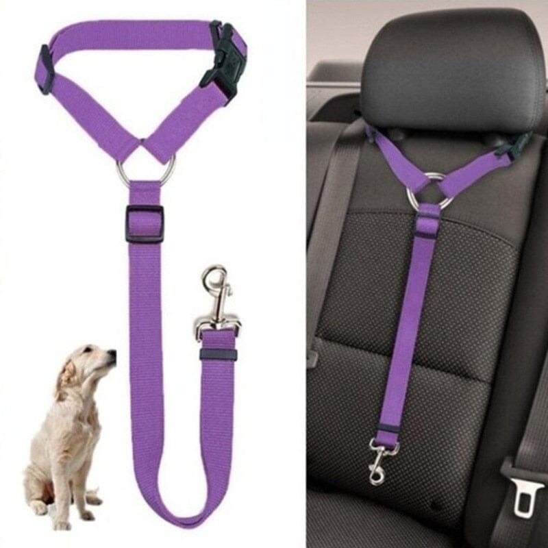Cinto de Segurança Ajustável para Pets – Conforto e Proteção em Viagens
