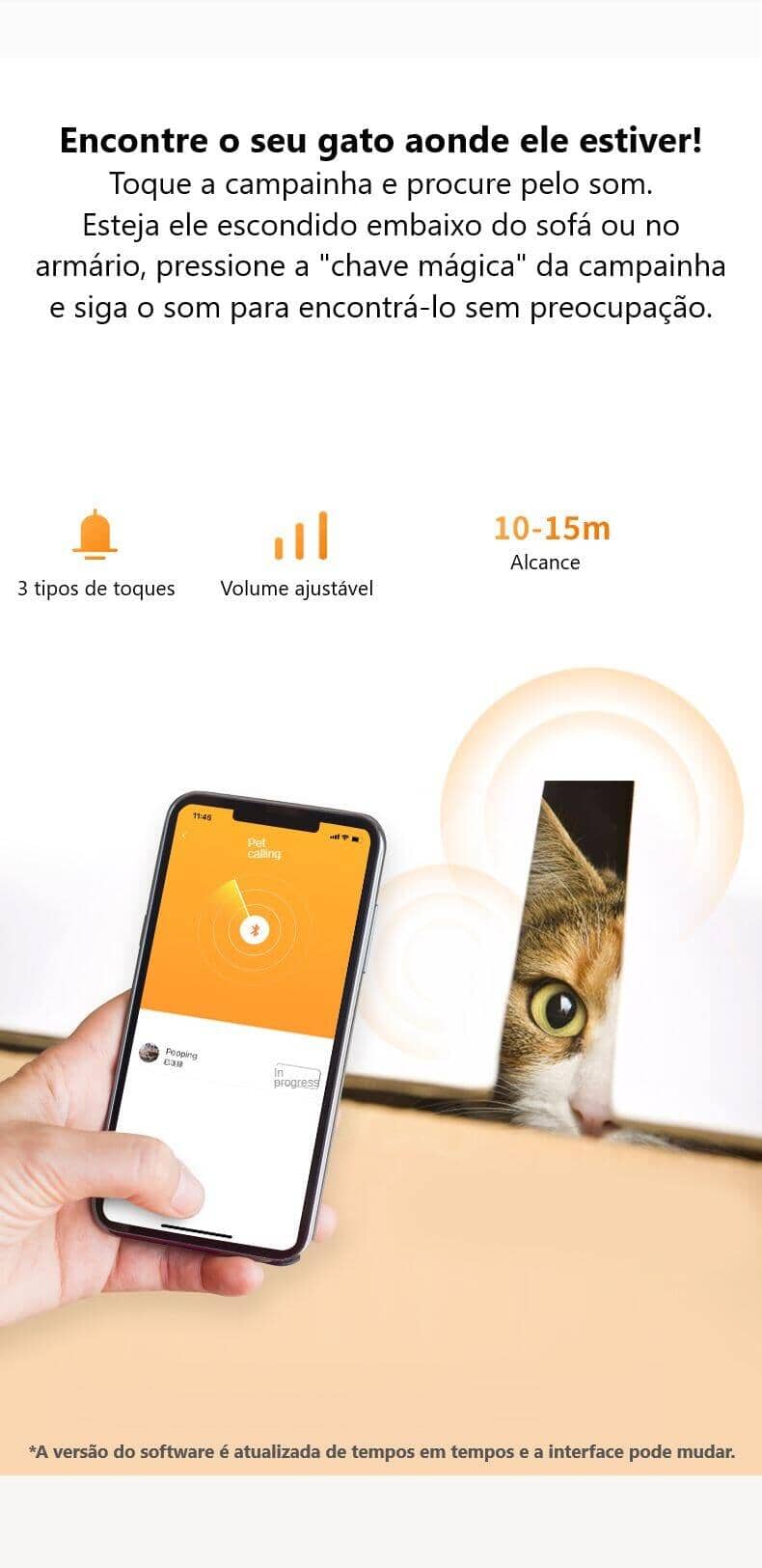 Coleira Inteligente para Gatos – Localização em Tempo Real e Sem Taxas Mensais