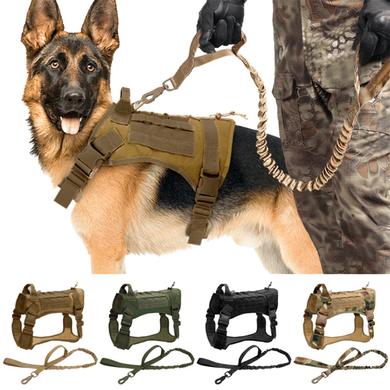 Coleira Peitoral Tática K9: Conforto e Controle para Cães Grandes