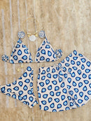 Conjunto Biquíni 3 Peças Olho Grego