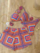 Conjunto Biquíni 3 Peças Olho Grego