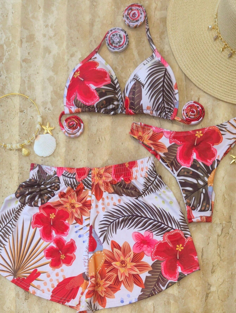 Conjunto Biquíni 3 Peças Olho Grego