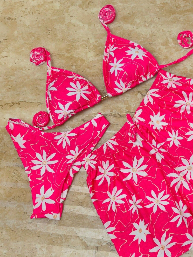 Conjunto Biquíni 3 Peças Olho Grego