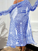 Conjunto Biquíni com Kimono Geométrico