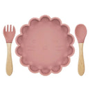 Conjunto de Prato e Talheres em Silicone Lenogue para Praticidade e Conforto no Dia a Dia