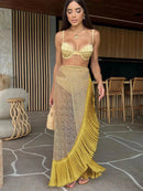 Biquíni com Saída de Praia Rendada