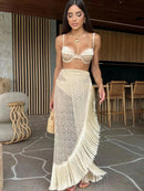 Biquíni com Saída de Praia Rendada