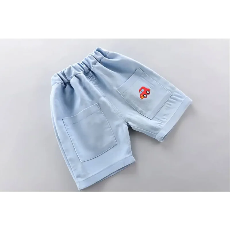 Conjunto Infantil Polo e Shorts Jeans para Verão Seguro e Confortável