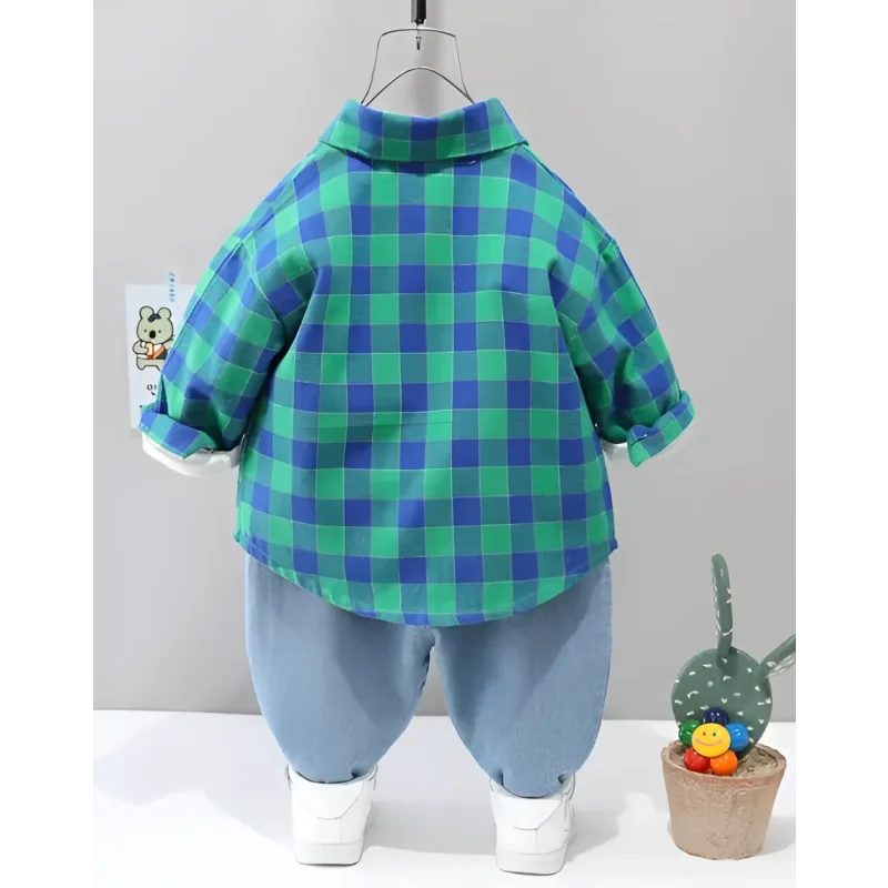 Conjunto Infantil Comfort Xadrez Lenogue para Aconchego e Estilo
