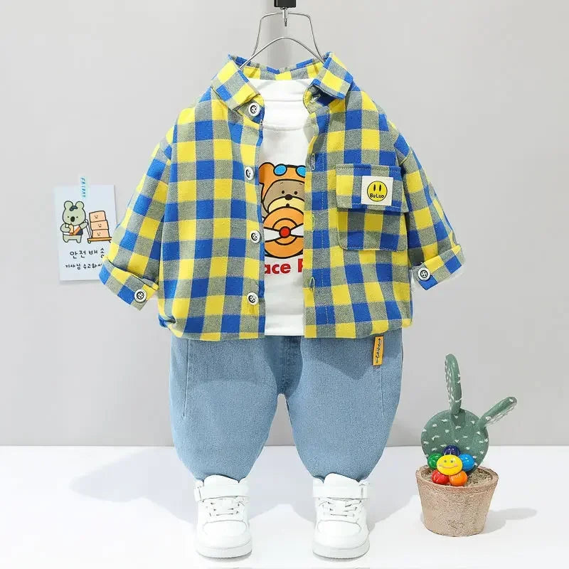Conjunto Infantil Comfort Xadrez Lenogue para Aconchego e Estilo