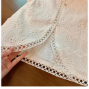 Conjunto Infantil Feminino Alice: Short e Blusa Branca para Conforto e Estilo