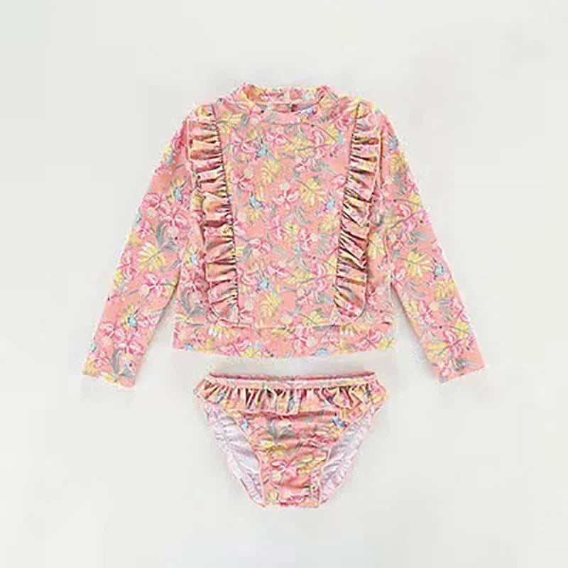 Conjunto Infantil Feminino Biquíni Floral para Conforto e Liberdade