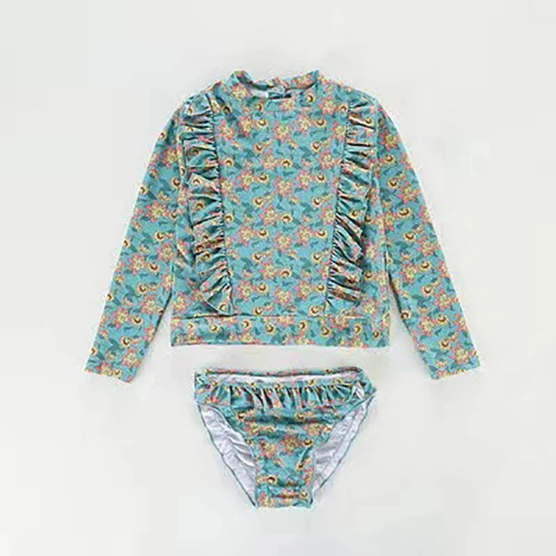 Conjunto Infantil Feminino Biquíni Floral para Conforto e Liberdade