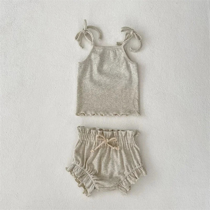 Conjunto Infantil Feminino Emily: Conforto e Estilo com Regata e Short
