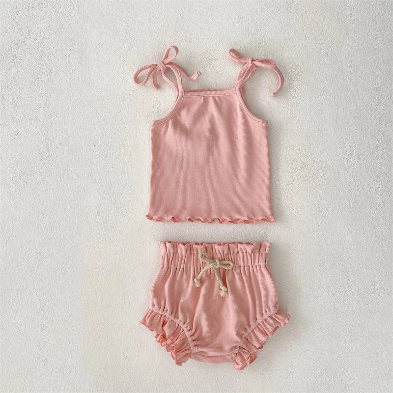 Conjunto Infantil Feminino Emily: Conforto e Estilo com Regata e Short