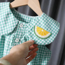 Conjunto Infantil Maya em Xadrez Verde: Conforto e Estilo para Pequenos Momentos