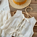 Conjunto Infantil Feminino Olivia: Blusa e Calça para Conforto e Estilo