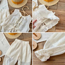 Conjunto Infantil Feminino Olivia: Blusa e Calça para Conforto e Estilo