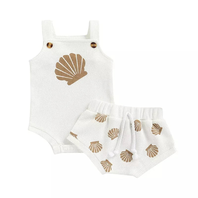 Conjunto Infantil Feminino Perla: Body Confortável e Short Leve para Dias Alegres