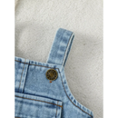 Macacão Jeans Infantil de Manga Longa – Estilo e Conforto para Aventuras