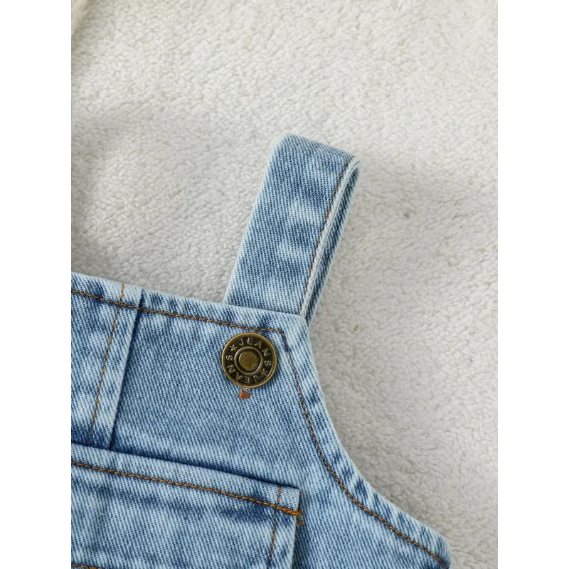 Macacão Jeans Infantil de Manga Longa – Estilo e Conforto para Aventuras