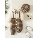 Conjunto Infantil Masculino com Suspensórios e Chapéu: Estilo e Conforto para Pequenos Momentos