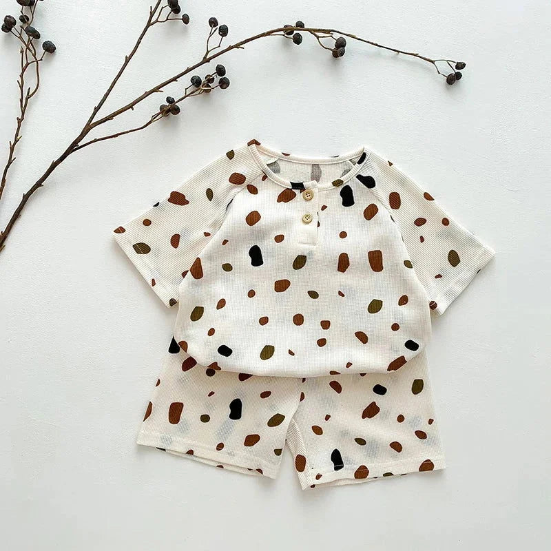 Conjunto Infantil de Pijama com Short e T-Shirt Lenogue para Conforto e Liberdade