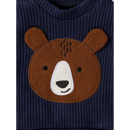 Conjunto Infantil Com Suéter de Urso e Calça Suspensório: Conforto e Estilo Para o Inverno