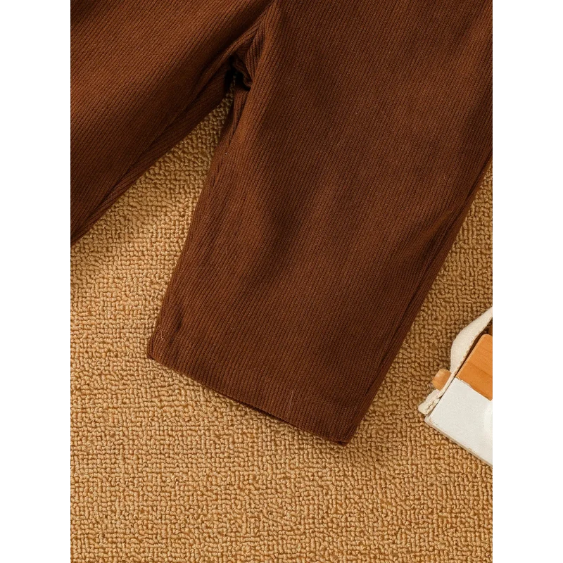 Conjunto Infantil Com Suéter de Urso e Calça Suspensório: Conforto e Estilo Para o Inverno