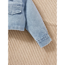 Conjunto Infantil Floral com Jaqueta Jeans para Estilo e Conforto