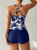 Conjunto Tankini com Top Halter e Shortinho