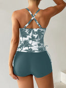 Conjunto Tankini com Top Halter e Shortinho