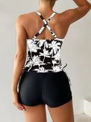 Conjunto Tankini com Top Halter e Shortinho