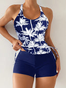 Conjunto Tankini com Top Halter e Shortinho