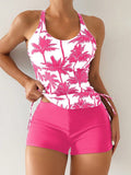 Conjunto Tankini com Top Halter e Shortinho