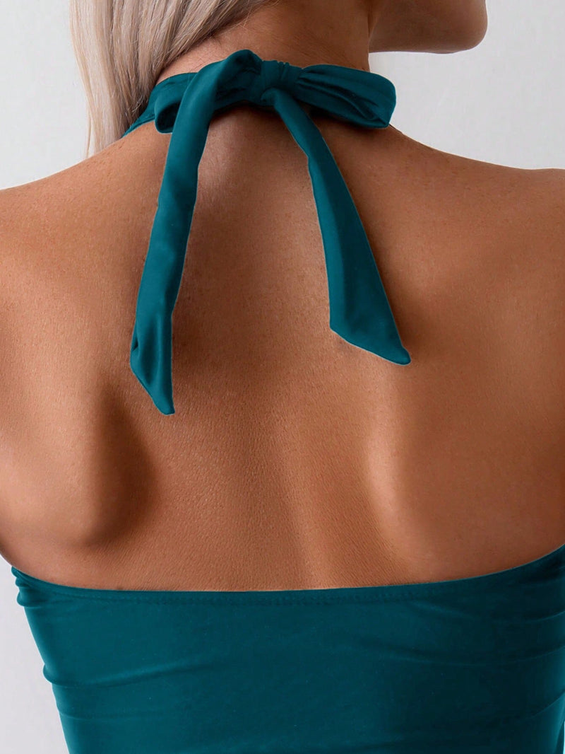 Conjunto Tankini Elegance com Amarração Frontal