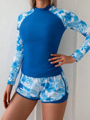 Conjunto UV Feminino Manga Longa com Short Tropical