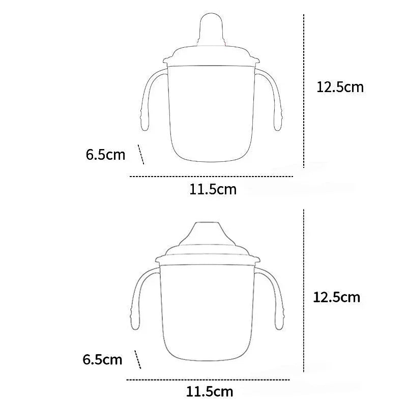 Copo Antivazamento Colorido para Crianças com Alça Prática Lenogue